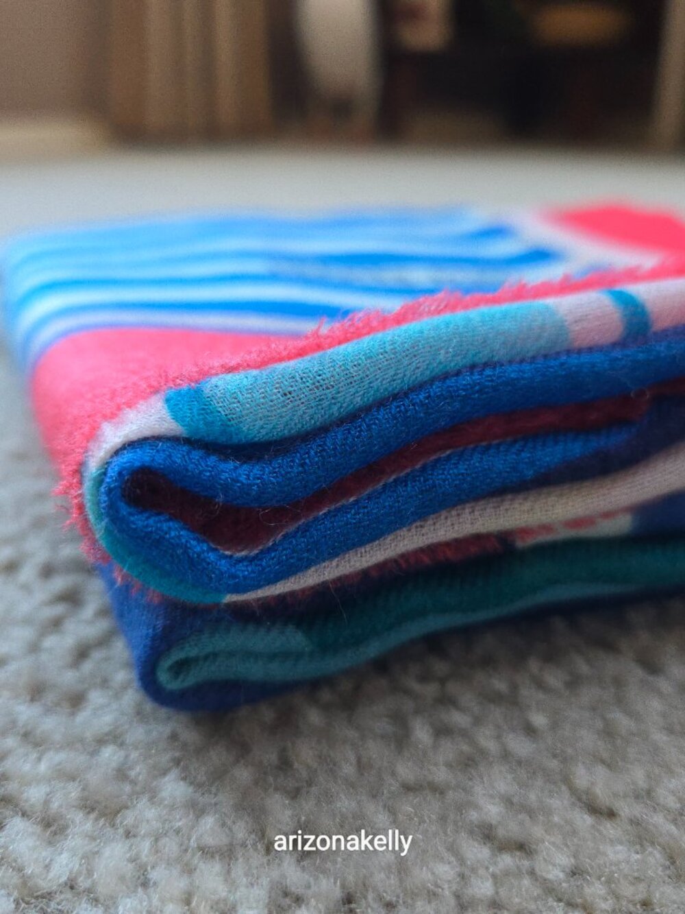 NWOT Hermès *WOOL* Charmes des Plages Normandes Beach Cabanas Scarf Stole - Picture 11 of 16